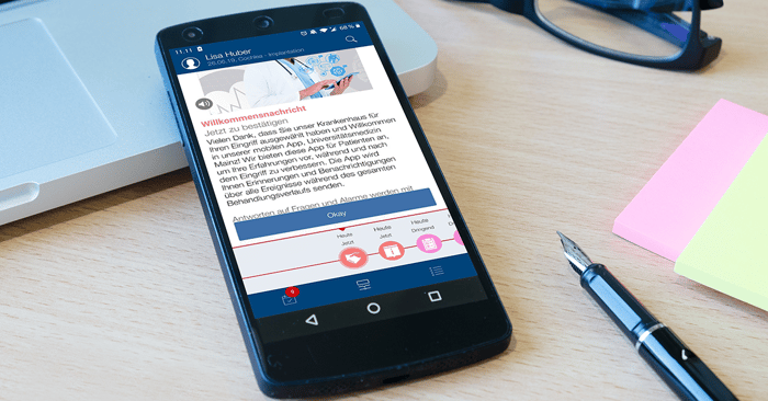 Cochlear implant care pathway in the mobile app