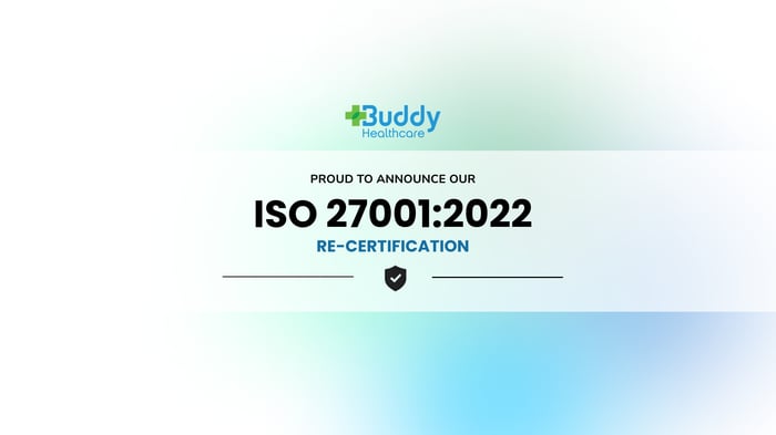 Buddy Healthcare successfully renewed ISO 27001:2022 certification