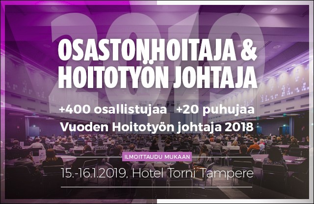 Osastonhoitaja &  hoitotyon johtaja 2019